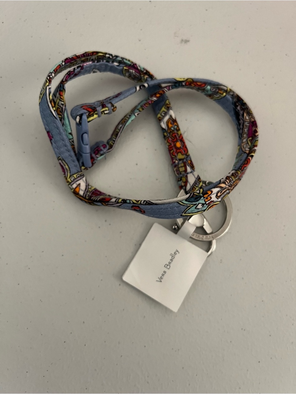 Vera Bradley blue lanyard